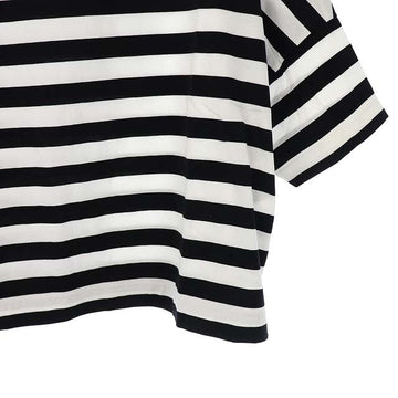 Traditional Weatherwear(トラディショナルウェザーウェア)ビッグマリンTシャツ カットソー 五分袖 ボーダー ワイド S 黒 白 ブラック ホワイト /ES ■OS