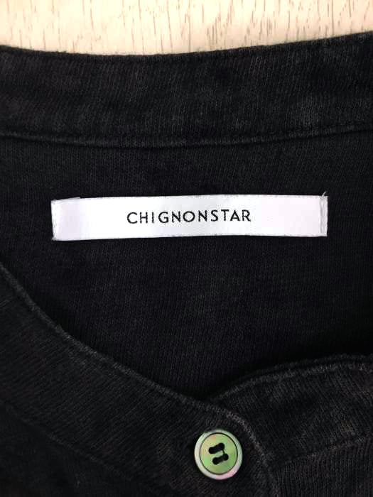 Chignonstar(シニヨンスター)ノーカラーシャツOP