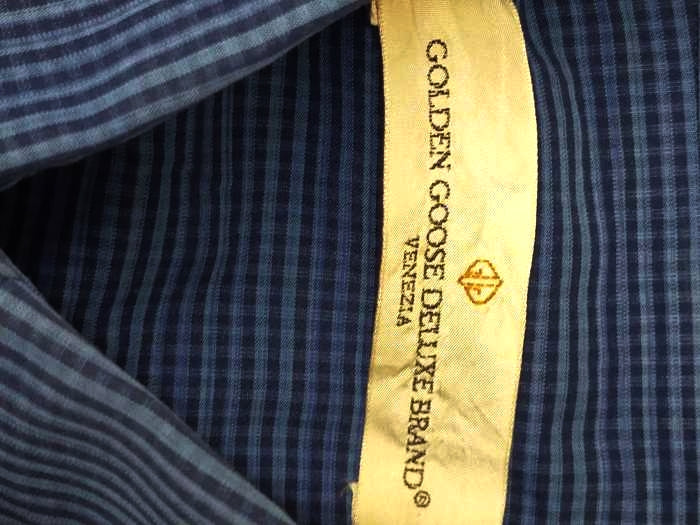 golden goose deluxe brand(ゴールデン グース デラックス ブランド)チェックボタンダウンシャツ