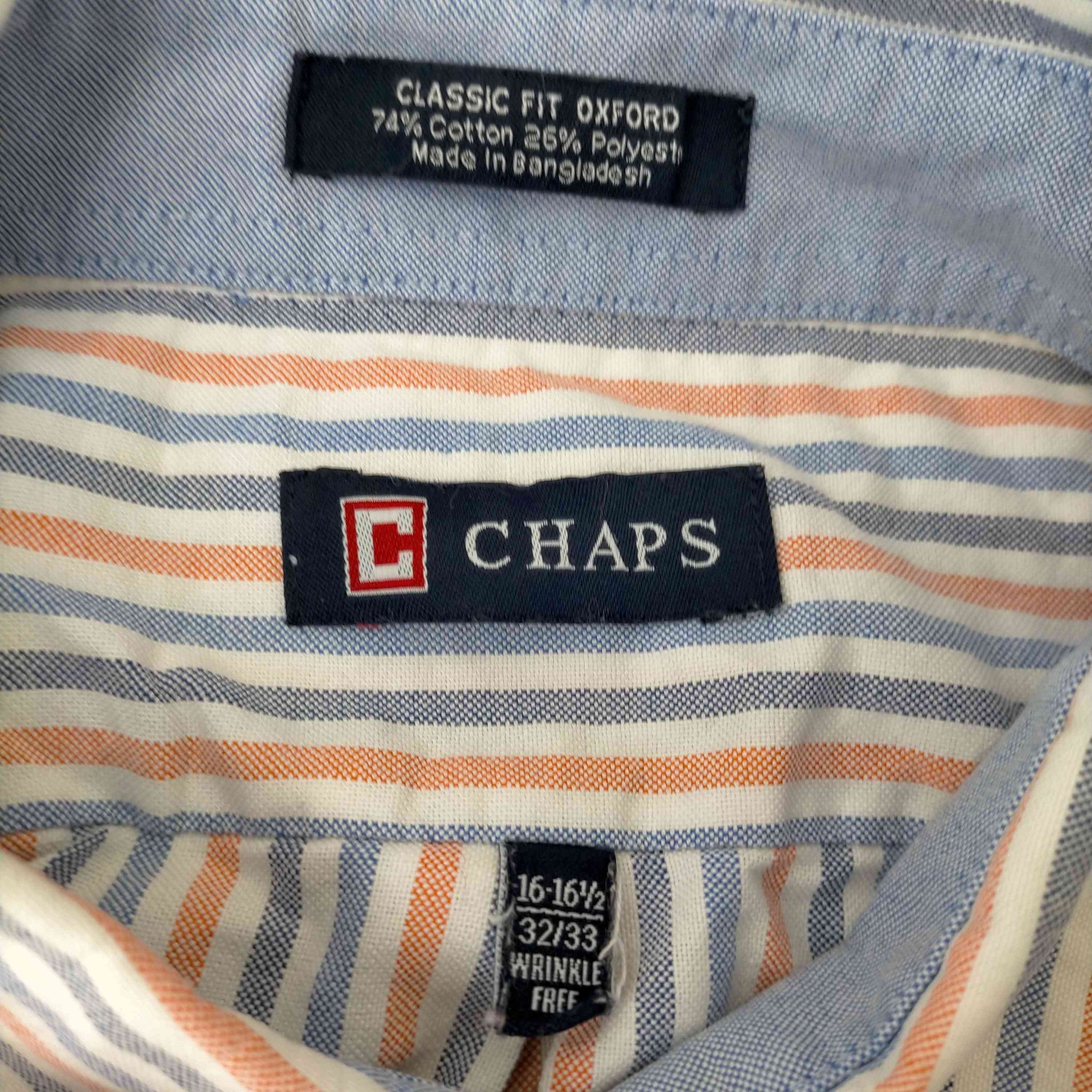 CHAPS(チャップス)ストライプ オックスフォードシャツ