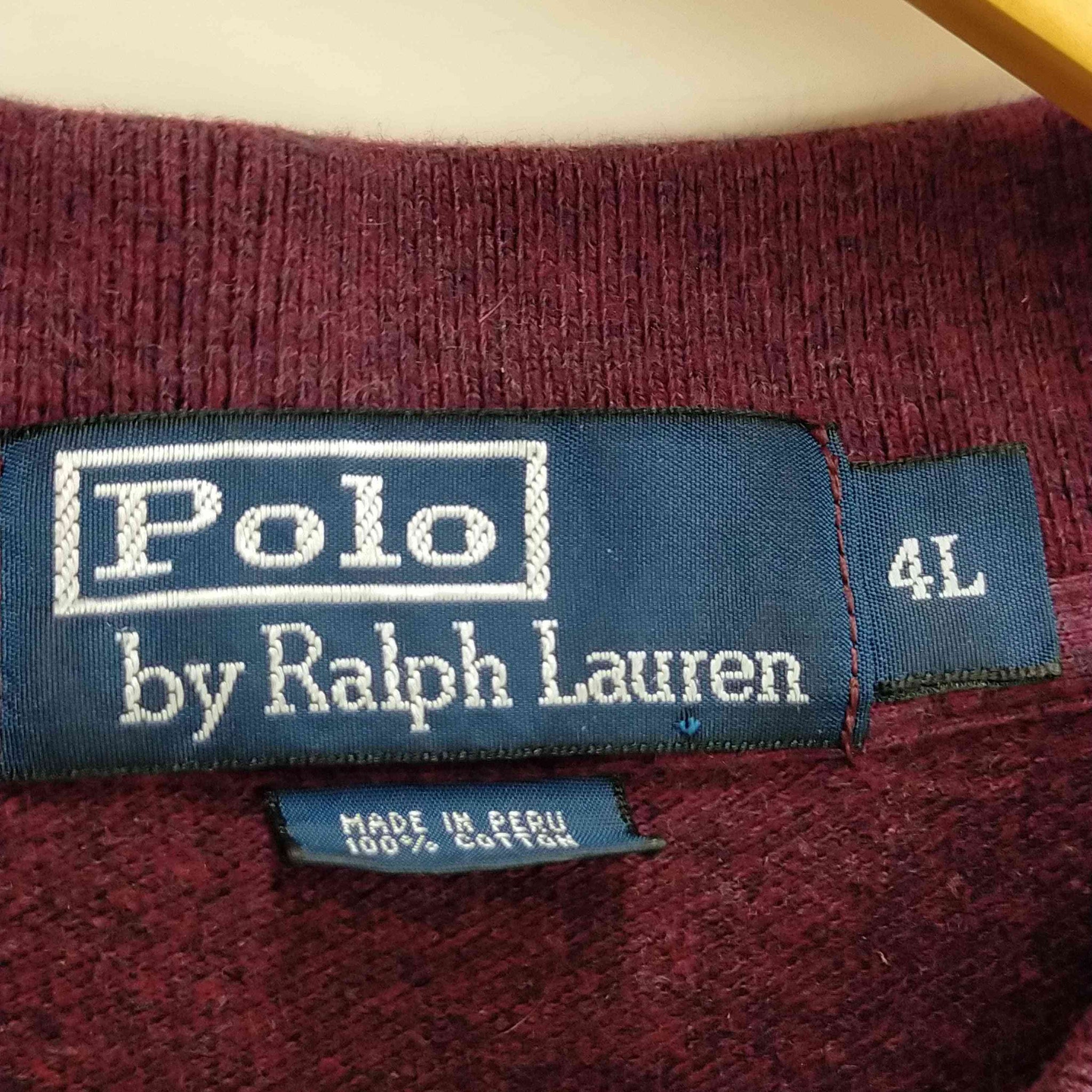 Polo by RALPH LAUREN(ポロバイラルフローレン)ロゴ刺繍 ロングスリーブポロシャツ