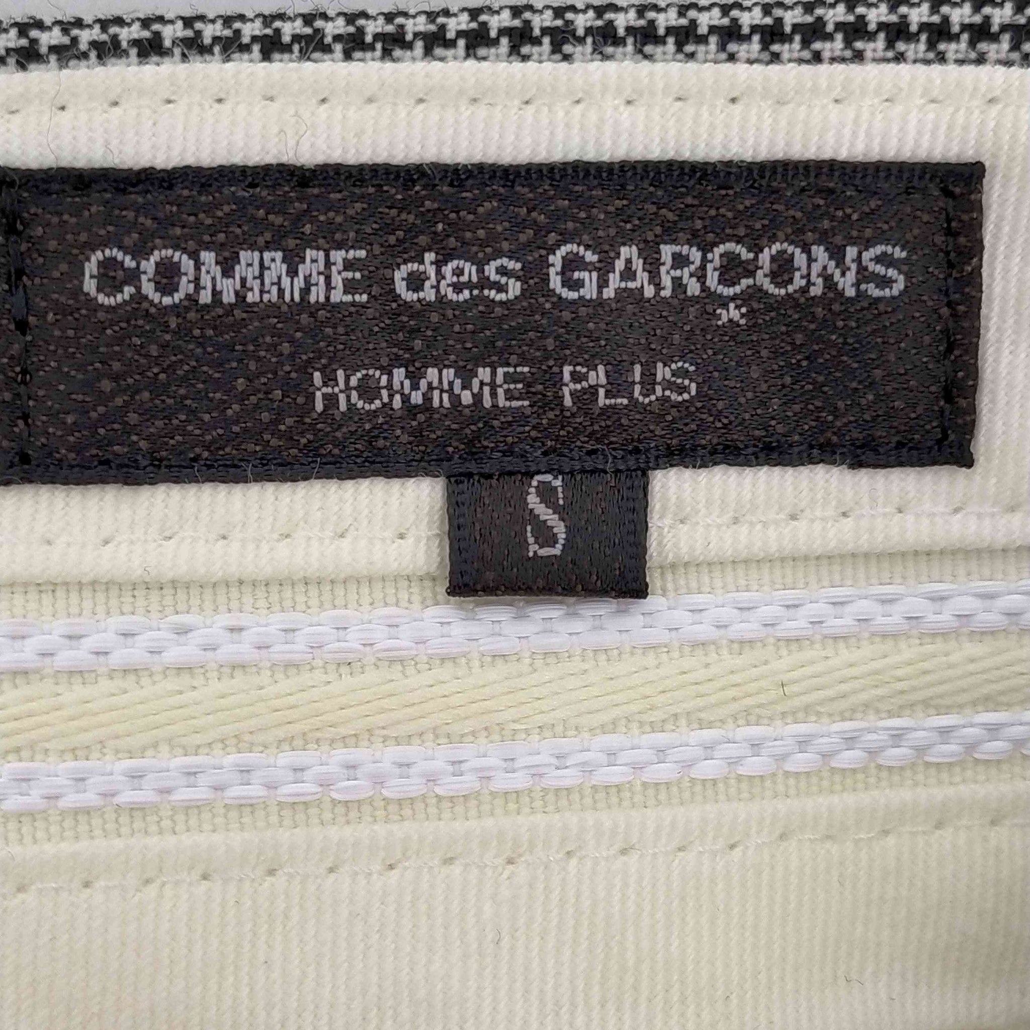 COMME des GARCONS HOMME PLUS(コムデギャルソンオムプリュス)ハウンドトゥース1タックテーパードスラックス