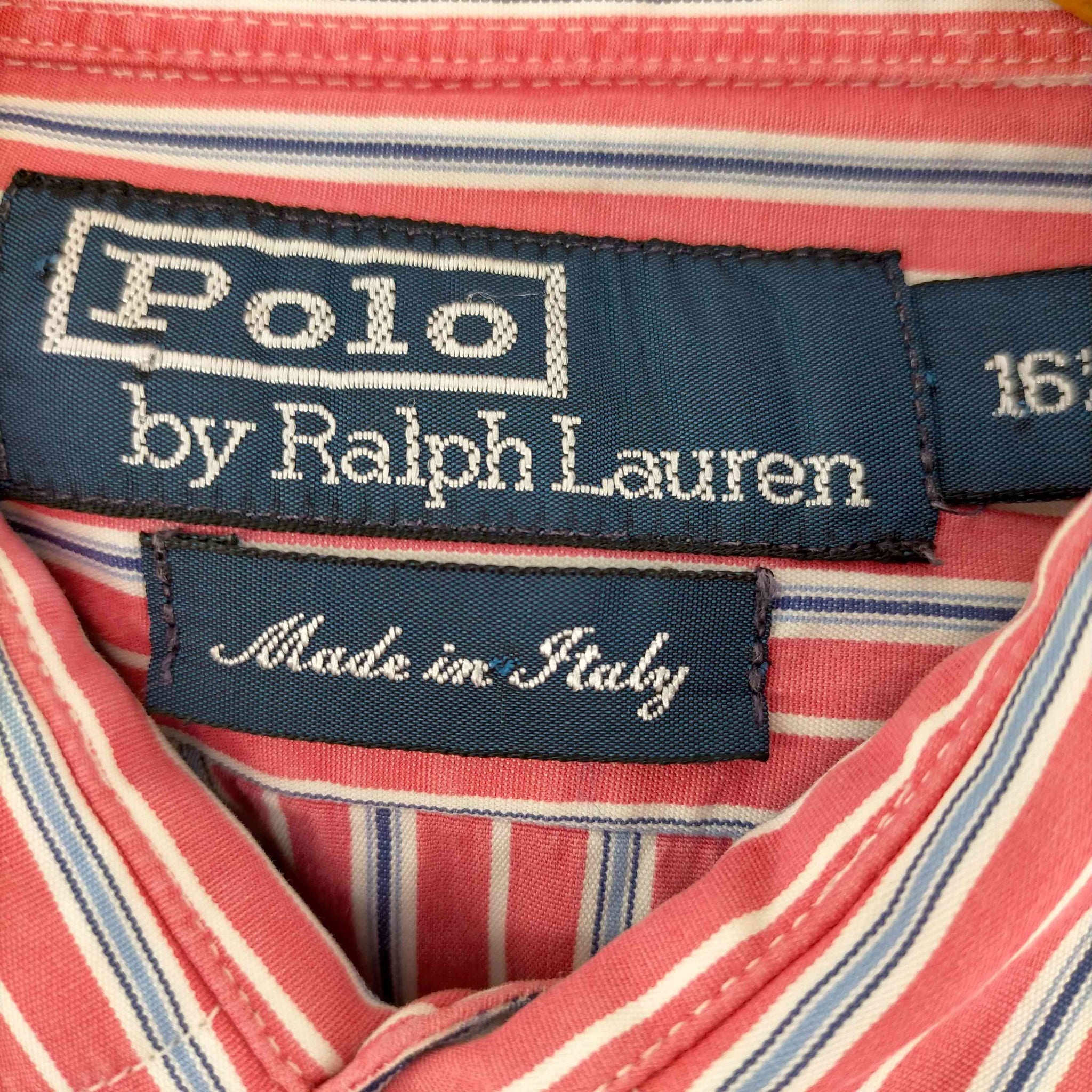 Polo by RALPH LAUREN(ポロバイラルフローレン)90s イタリア製 ストライプシャツ