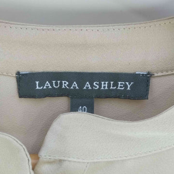 LAURA ASHLEY(ローラアシュレイ)サテンバンドカラーシャツ