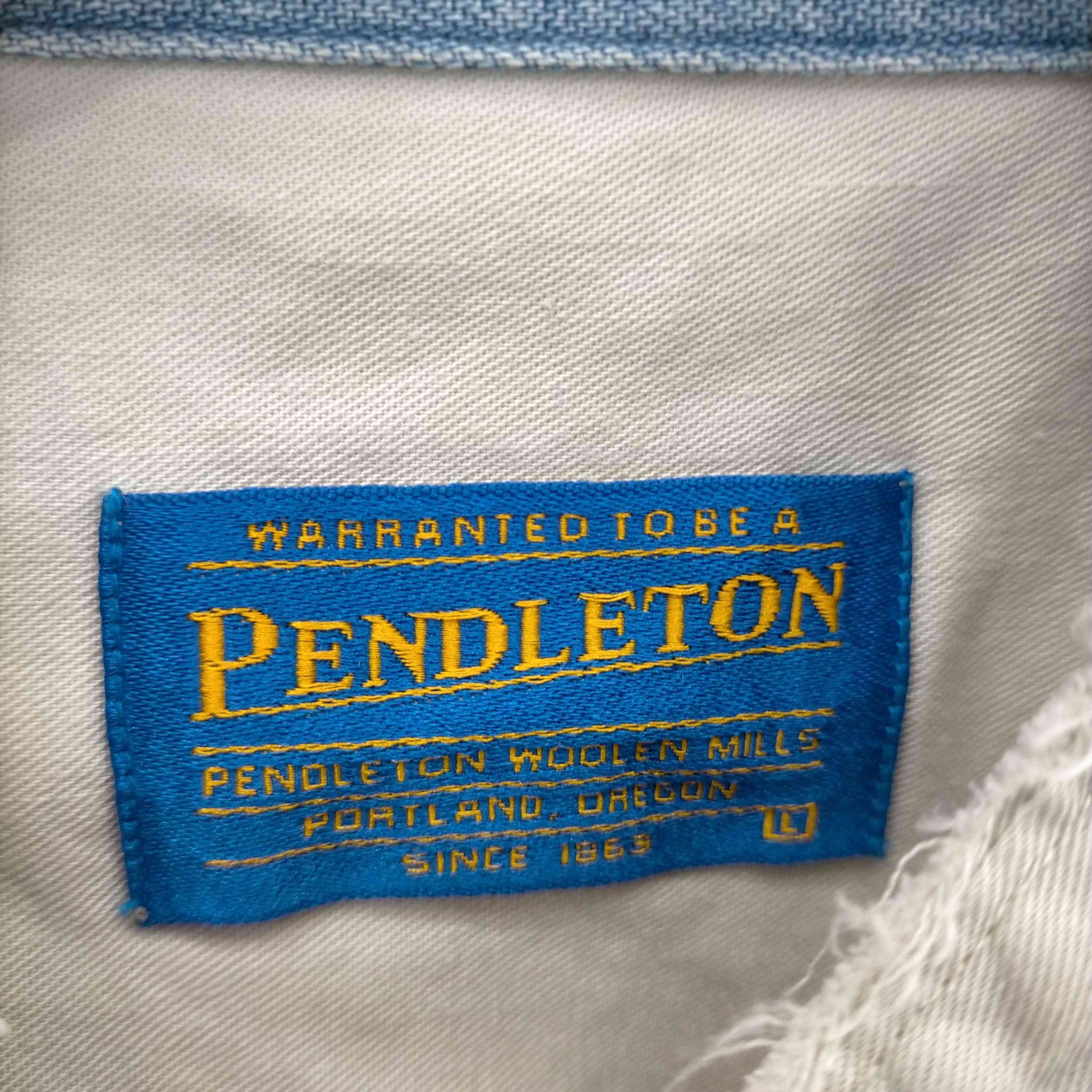 PENDLETON(ペンドルトン)カットオフ 刺繍長袖シャツ