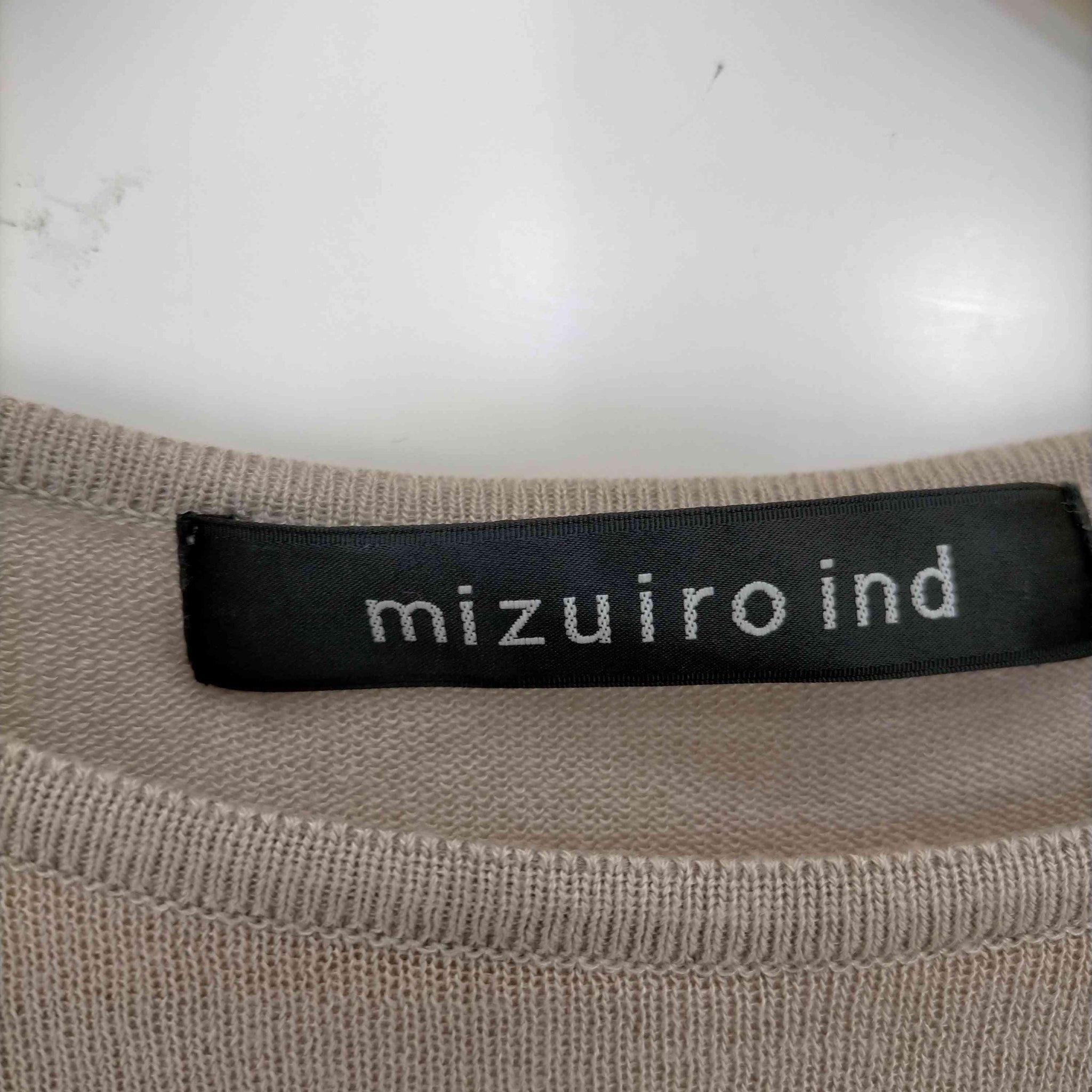 mizuiro ind(ミズイロインド)ナイロン混 レーヨンチュニックワンピース