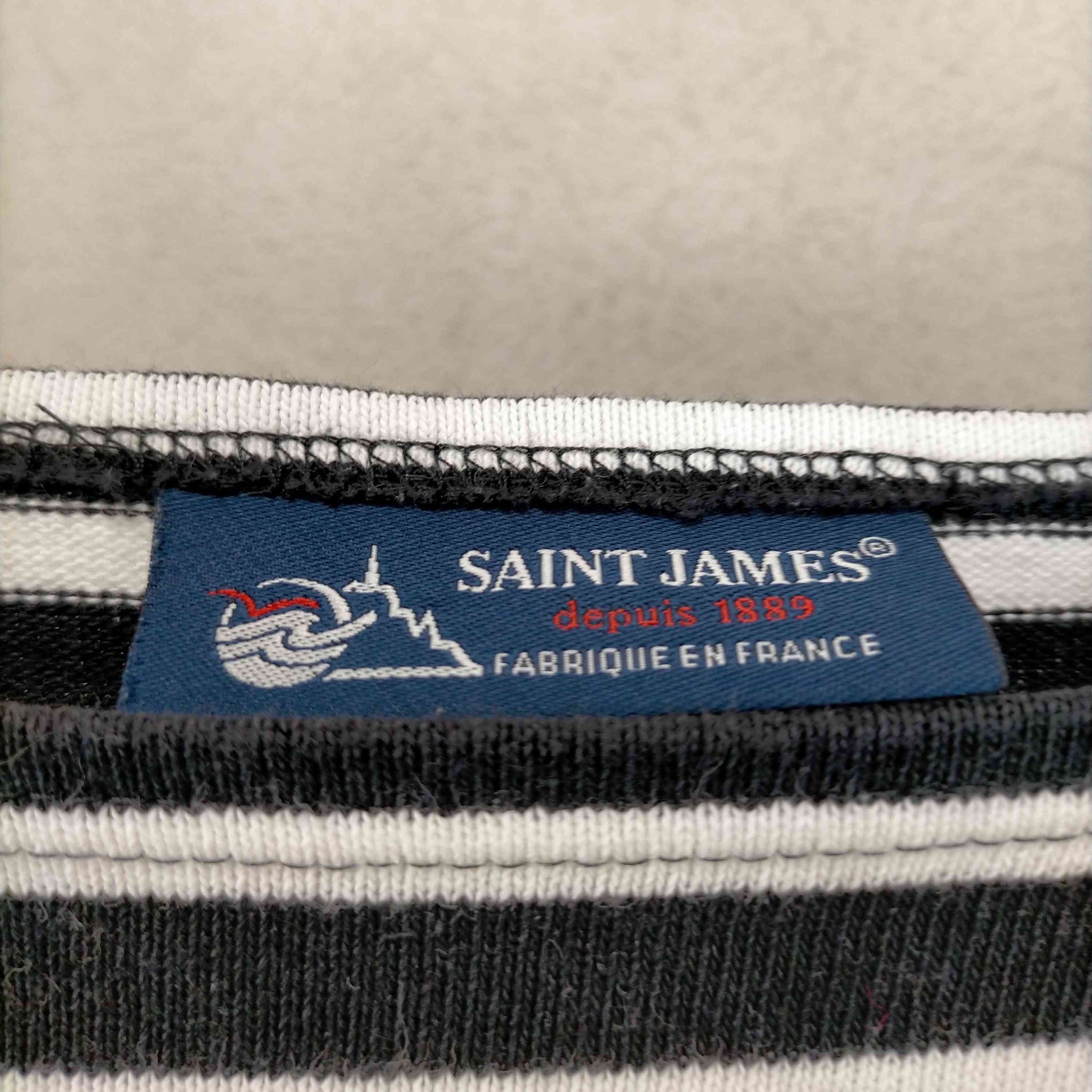 SAINT JAMES(セントジェームス)ボーダーバスクシャツ