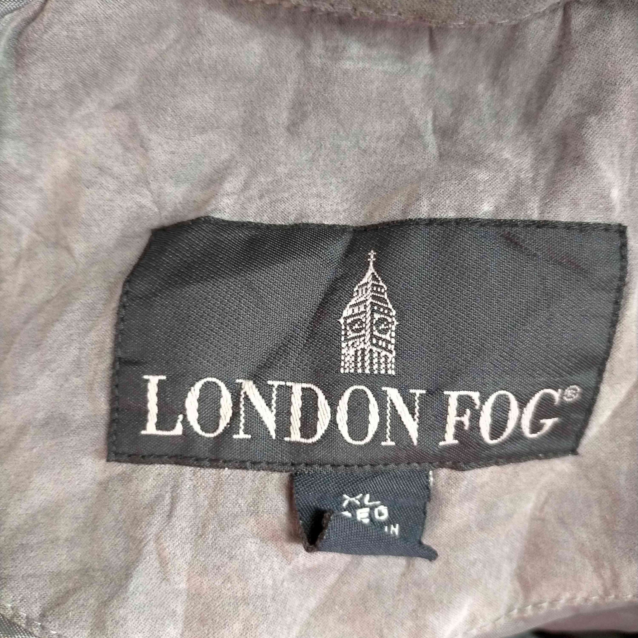 LONDON FOG(ロンドンフォグ)2重襟 フェイクスウェードステンカラーコート