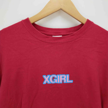 X-girl(エックスガール)ロゴプリントチュニックカットソーワンピース