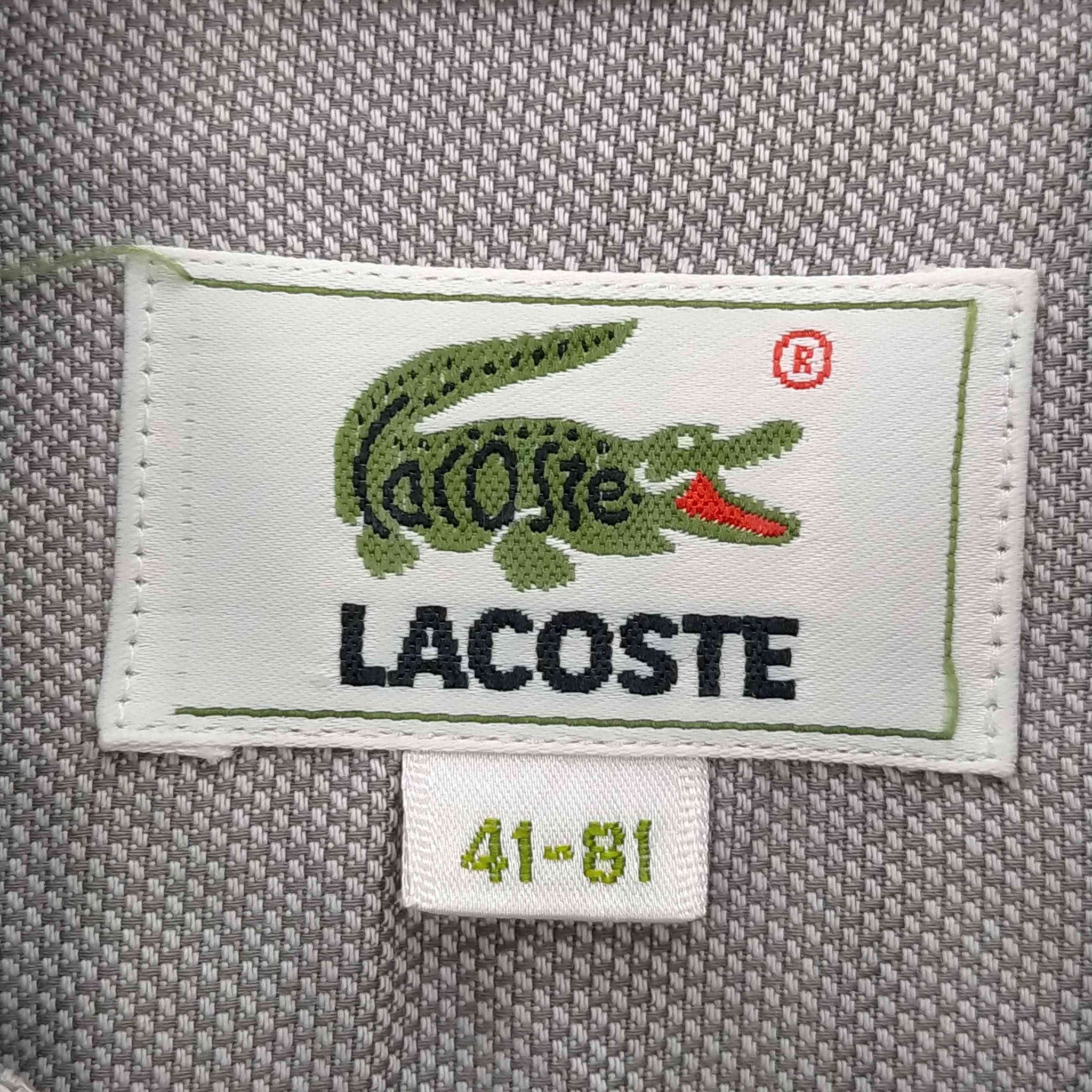 LACOSTE(ラコステ)ロゴ刺繍 BD L/Sシャツ