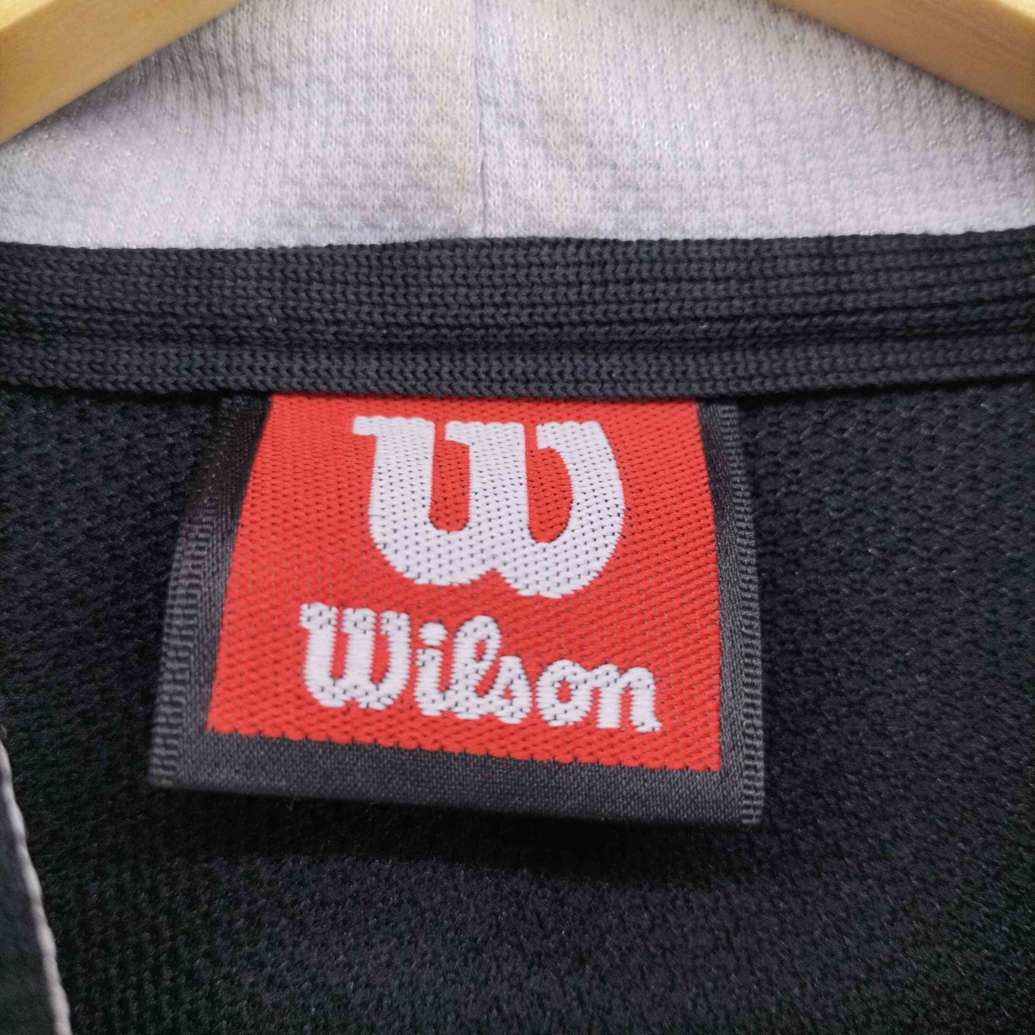 wilson(ウィルソン)90S ロゴ 刺繍 ジップアップ ジャージ パーカー