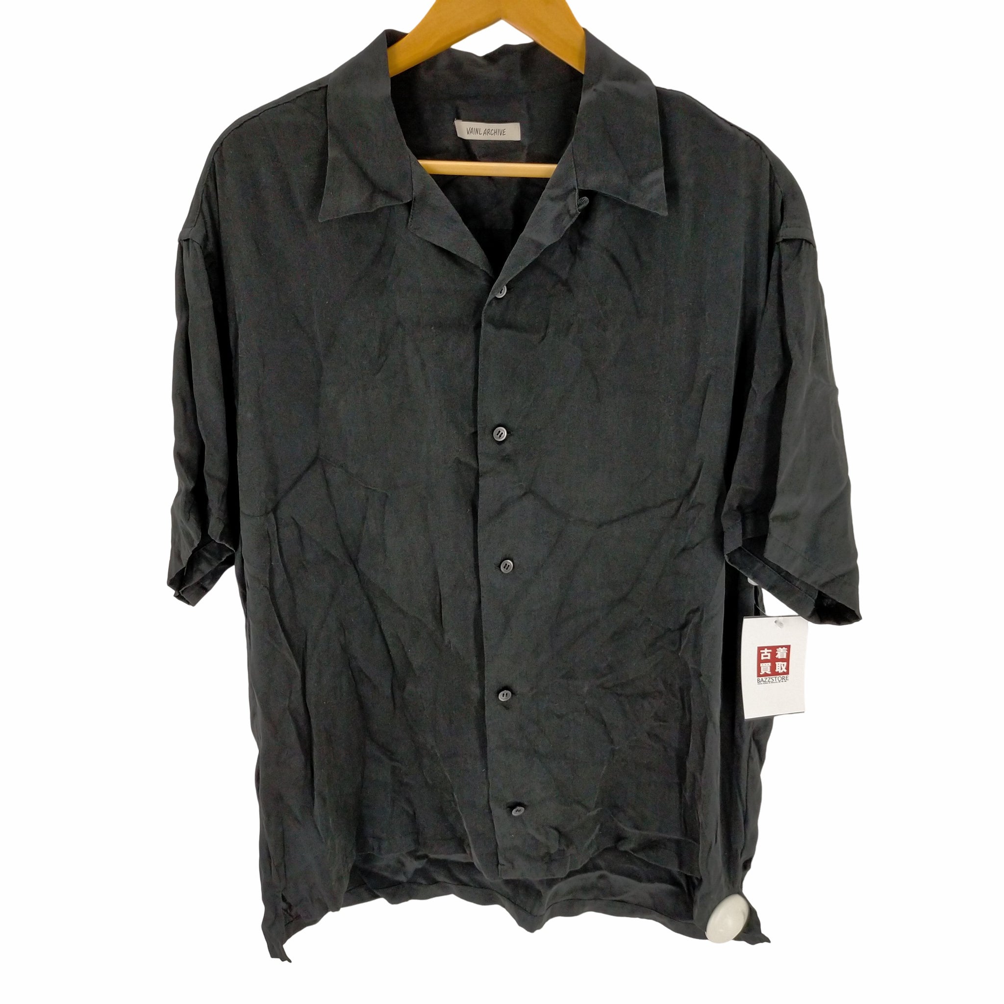 VAINL ARCHIVE(ヴァイナルアーカイブ)22SS オープンカラーシルクシャツ
