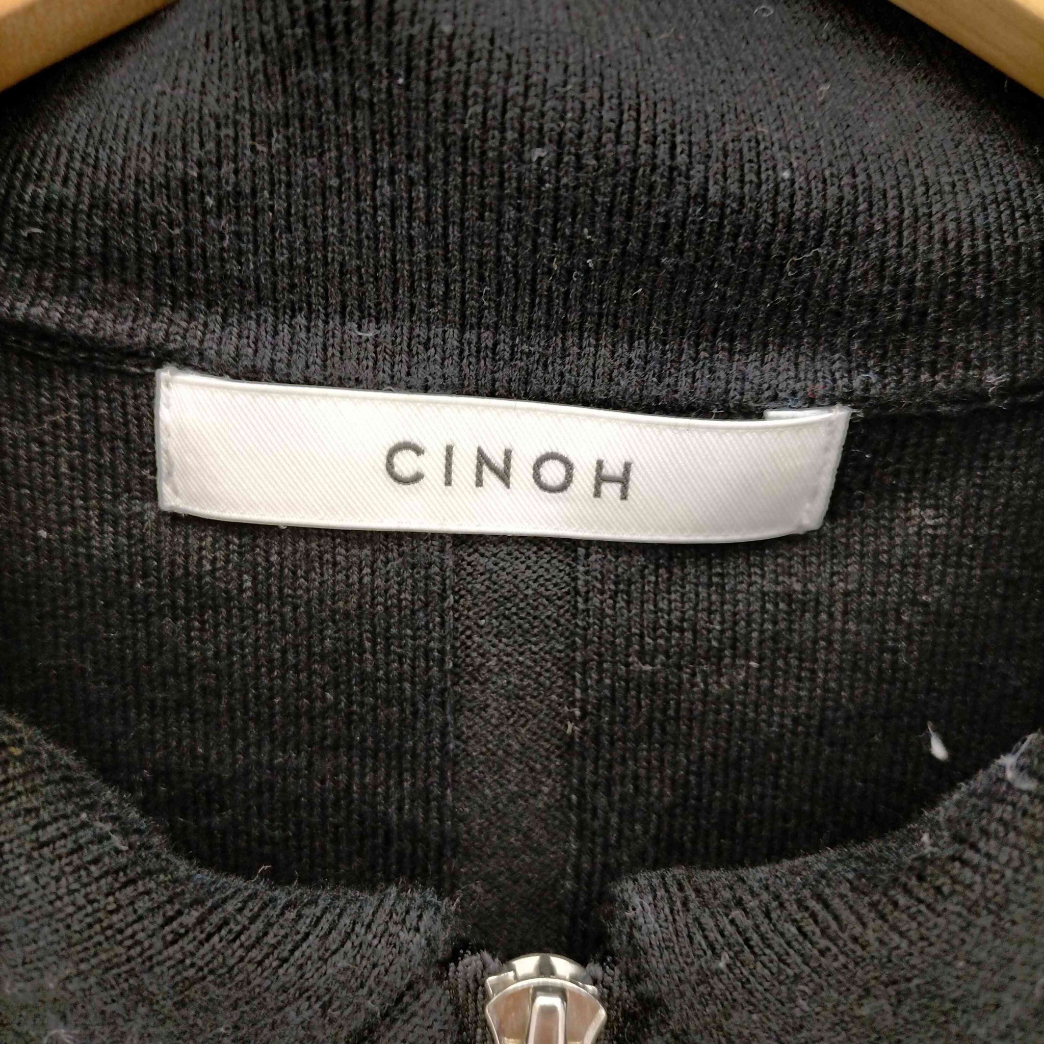 CINOH(チノ)別注 ハーフスリーブジップドレス
