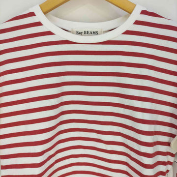 Ray BEAMS(レイビームス)コットン ラッフルスリーブTシャツ