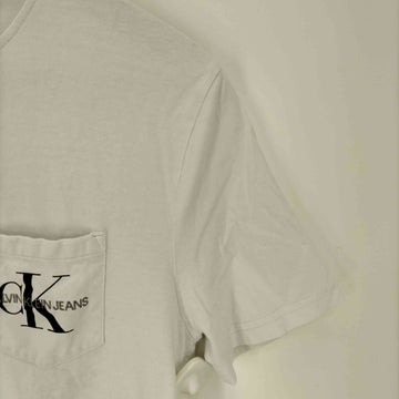 CALVIN KLEIN(カルバンクライン)ロゴ プリント 刺繍 ポケット クルー Tシャツ