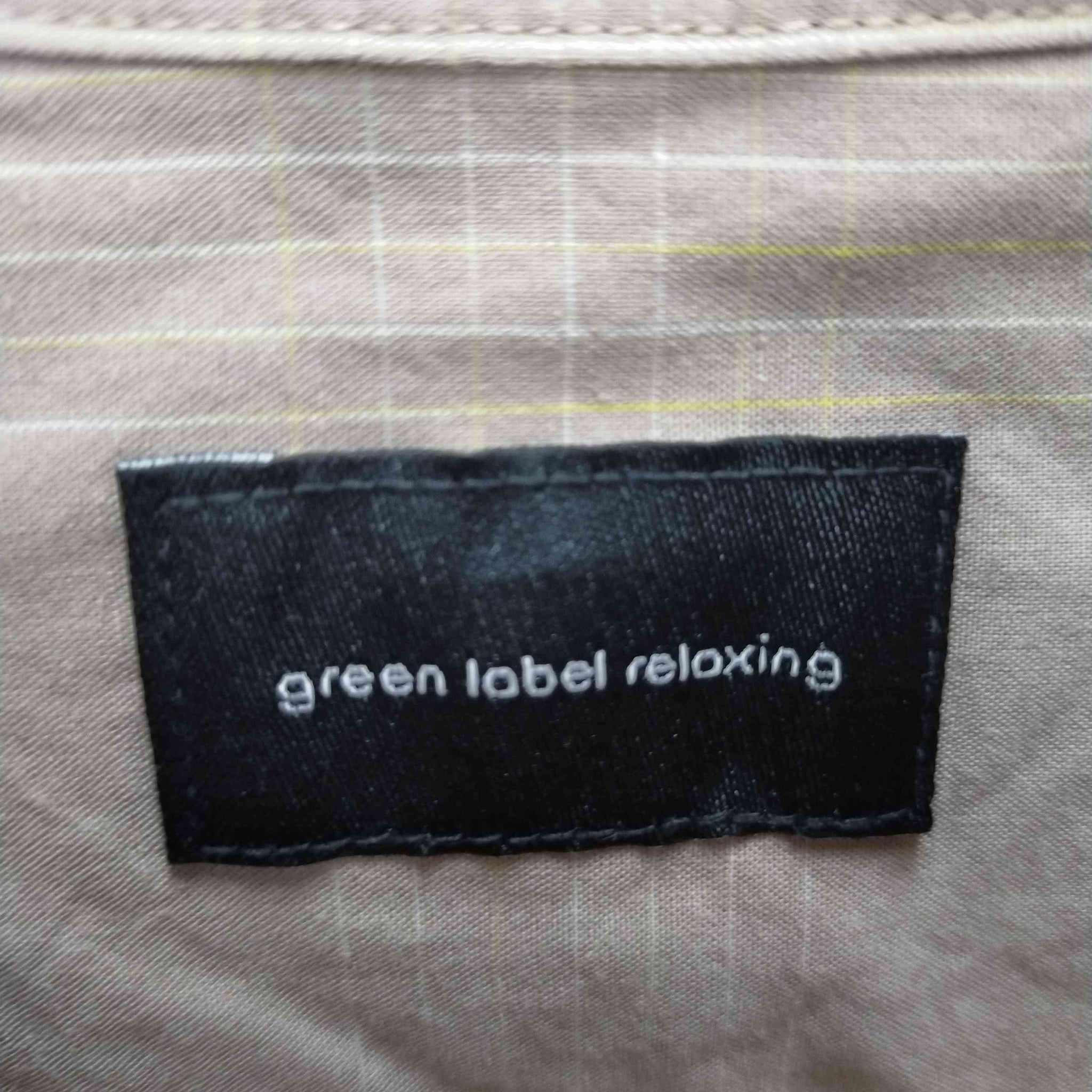UNITED ARROWS green label relaxing(ユナイテッドアローズグリーンレーベルリラクシング)スプラッシュチェック ロング バンドカラー シャツ