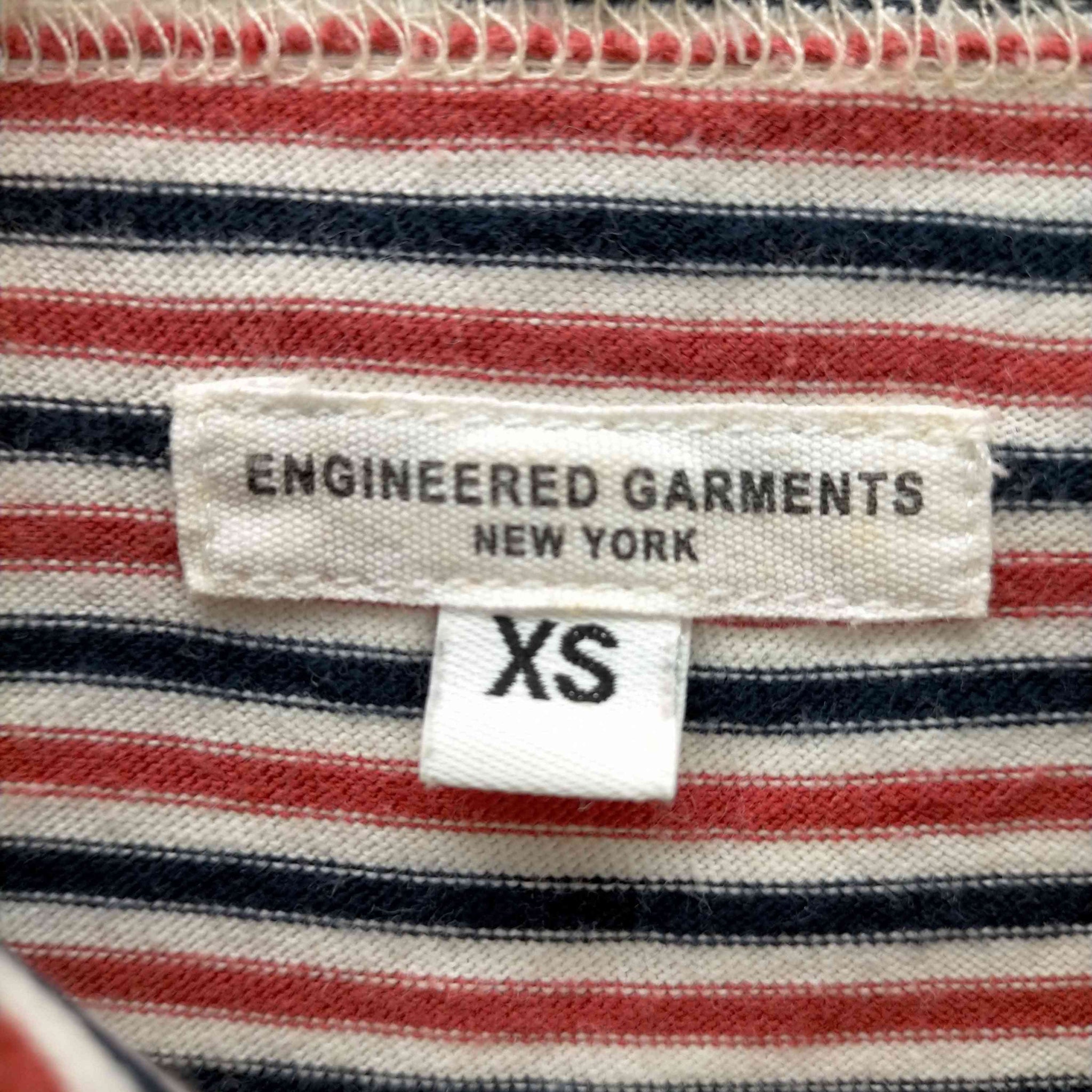 Engineered Garments(エンジニアードガーメンツ)丸襟 ストライプ カーディガン