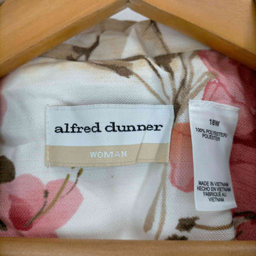 ALFRED DUNNER(アルフレッドダナー)花柄ボタンレスジャケット
