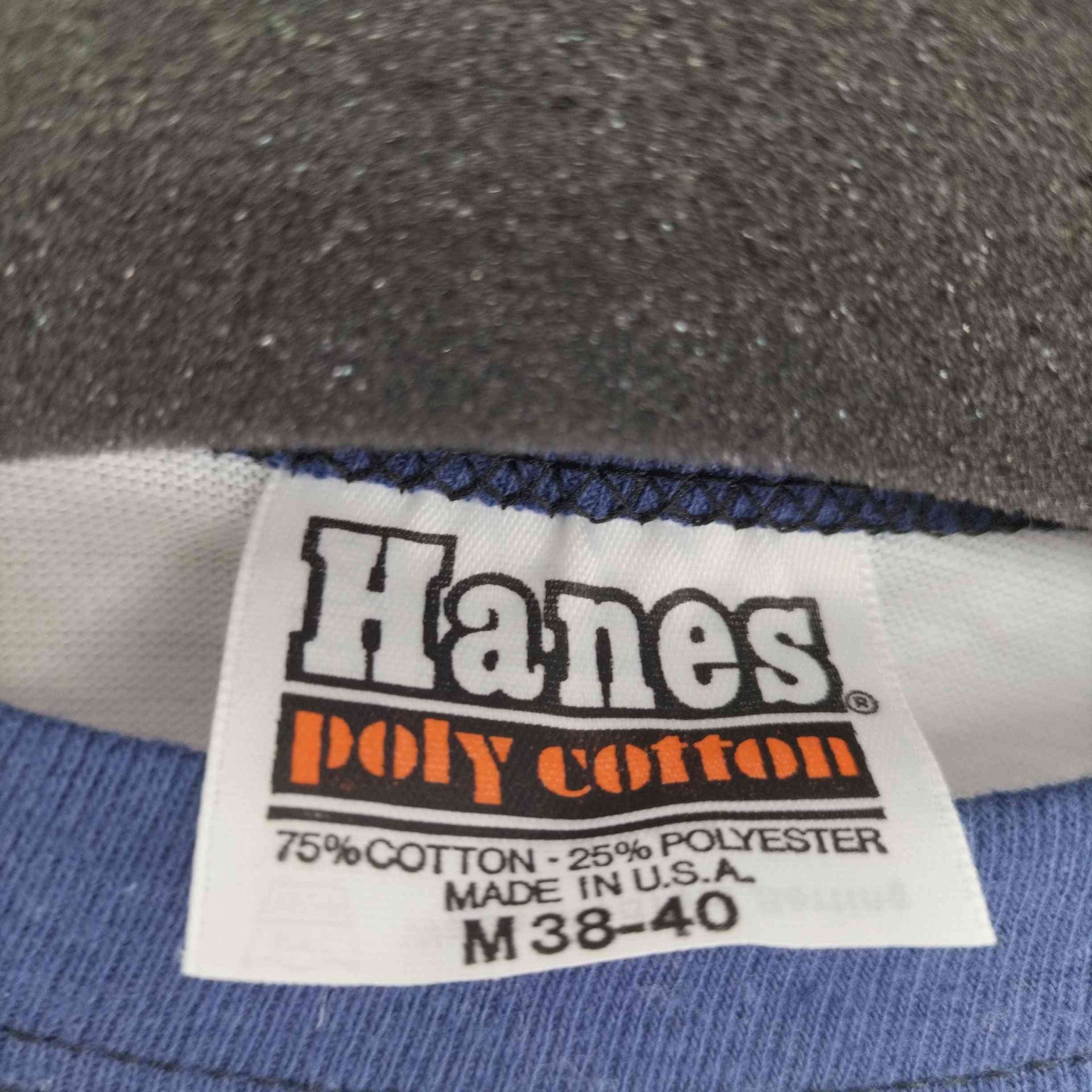 Hanes(ヘインズ)80s MADE IN USA poly cotton バイカラーTシャツ