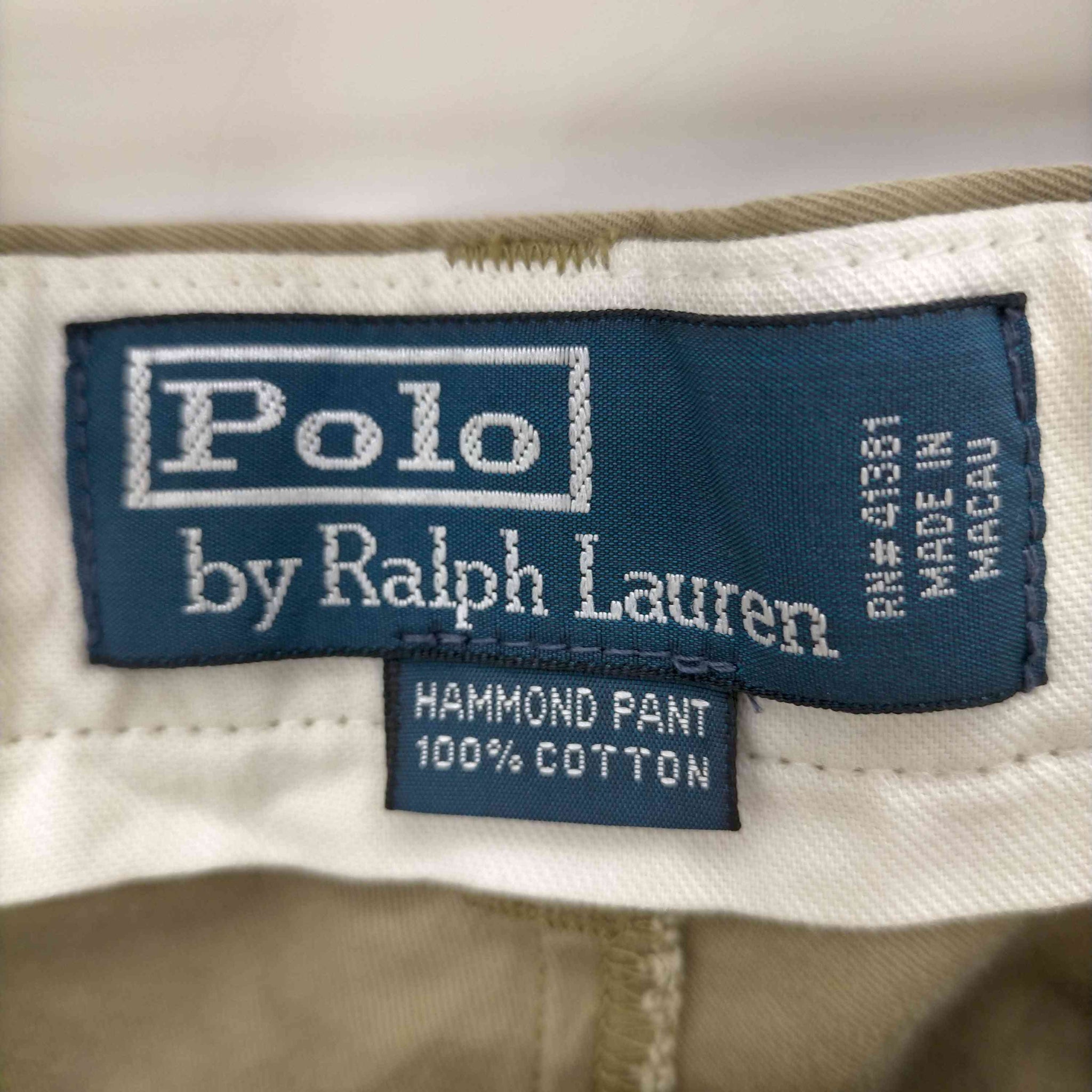 Polo by RALPH LAUREN(ポロバイラルフローレン)HAMMOND PANT 2タックチノパンツ
