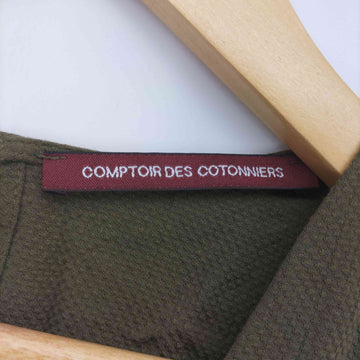 COMPTOIR DES COTONNIERS(コントワーデコトニエ)ドレープカシュクールジャンプスーツ