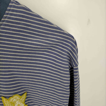 9090(ナインティナインティ)Stripe Long Polo Shirt ストライプ ロングポロシャツ