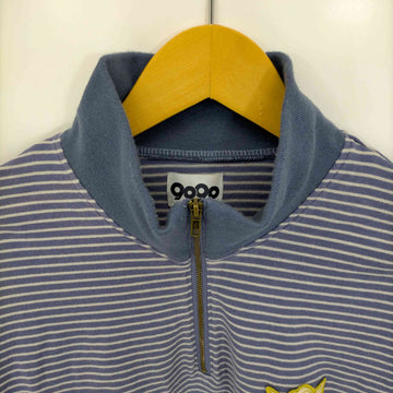 9090(ナインティナインティ)Stripe Long Polo Shirt ストライプ ロングポロシャツ