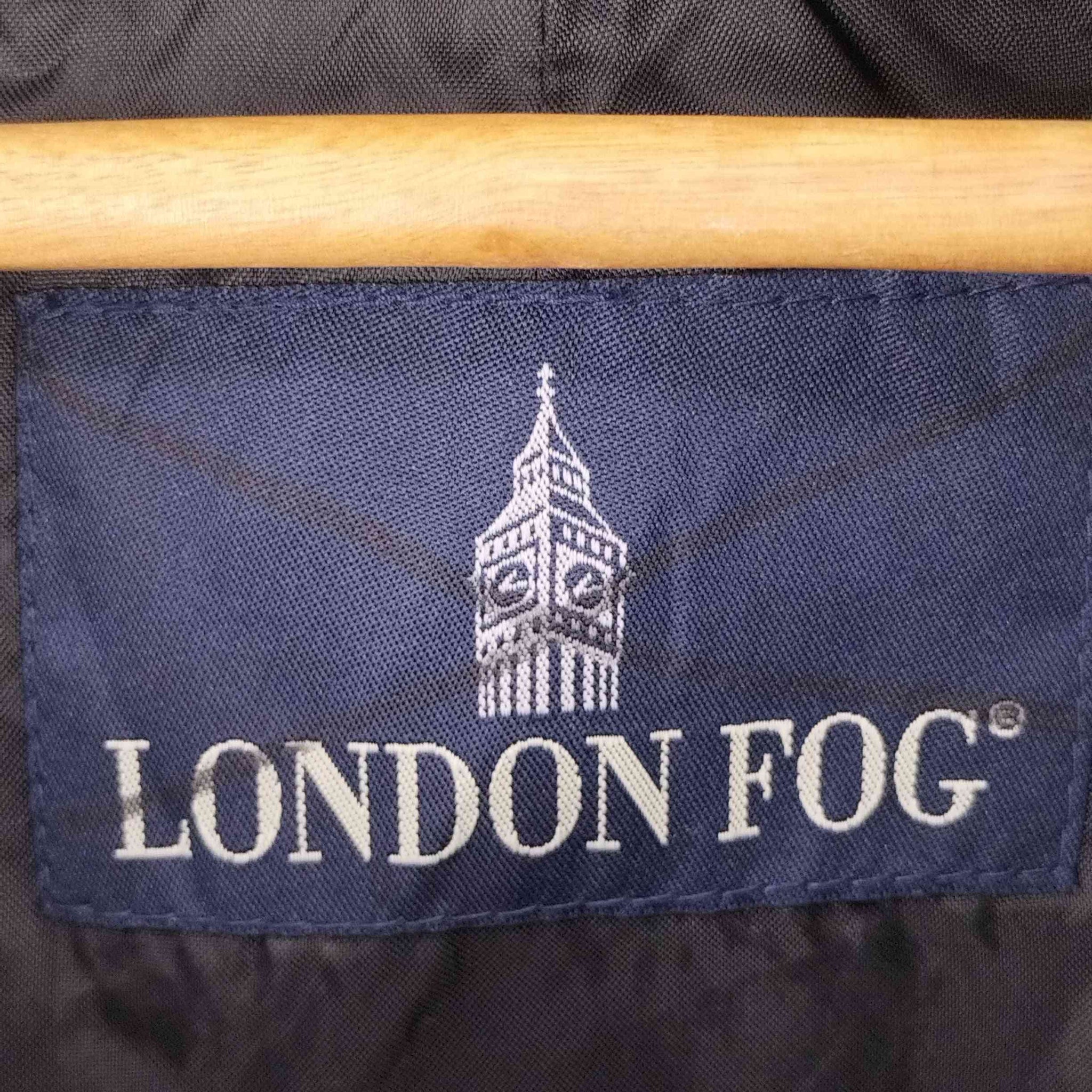 LONDON FOG(ロンドンフォグ)90s 比翼ボタン コットンポリ ステンカラーコート