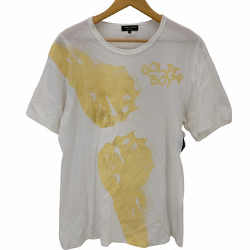 COMME des GARCONS HOMME PLUS(コムデギャルソンオムプリュス)GOLDEN BOY ラメプリント クルーネックTシャツ