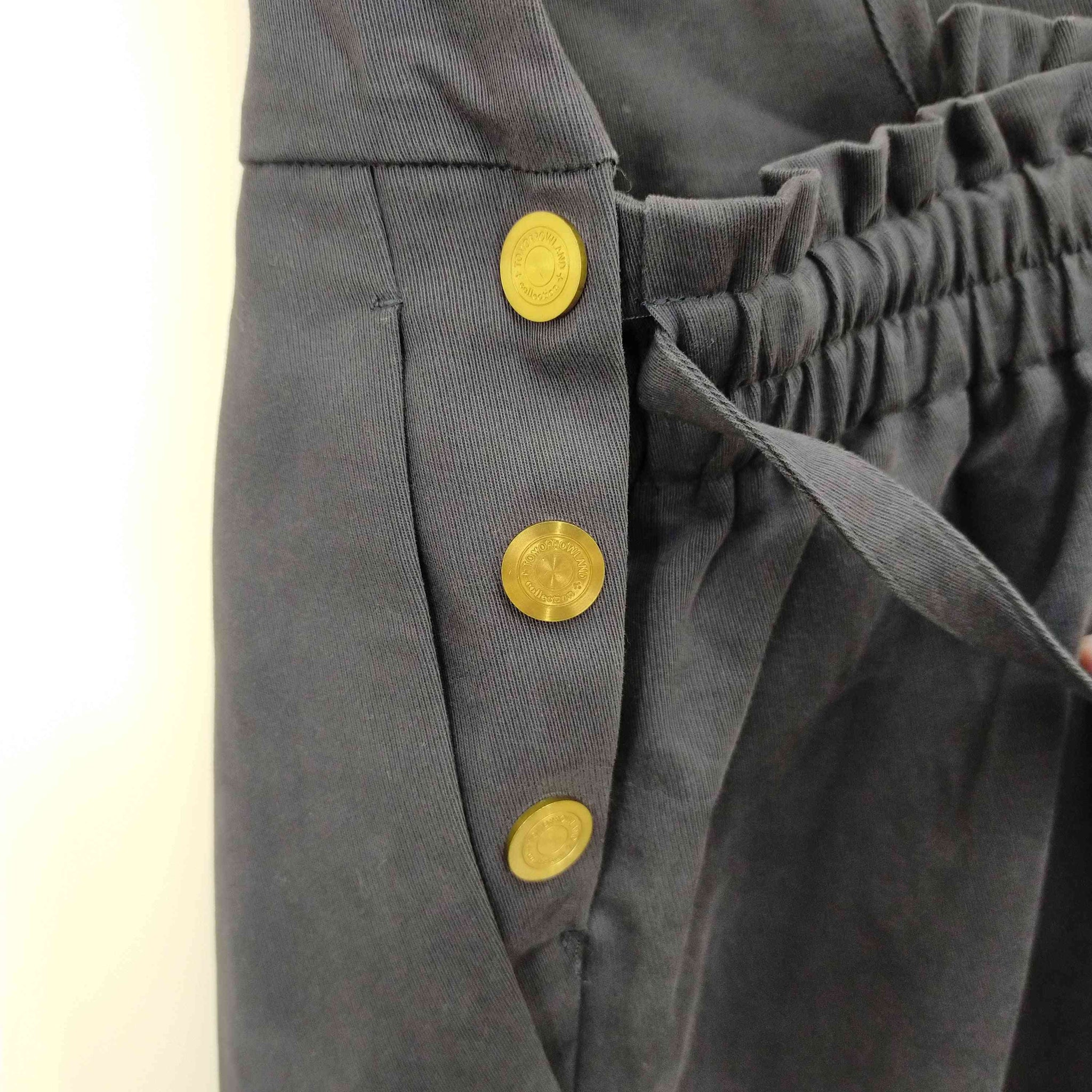 TOMORROWLAND collection(トゥモローランドコレクション)22SS ギャバリーチノ サロペット シルク混 裾ドローコードサロペット