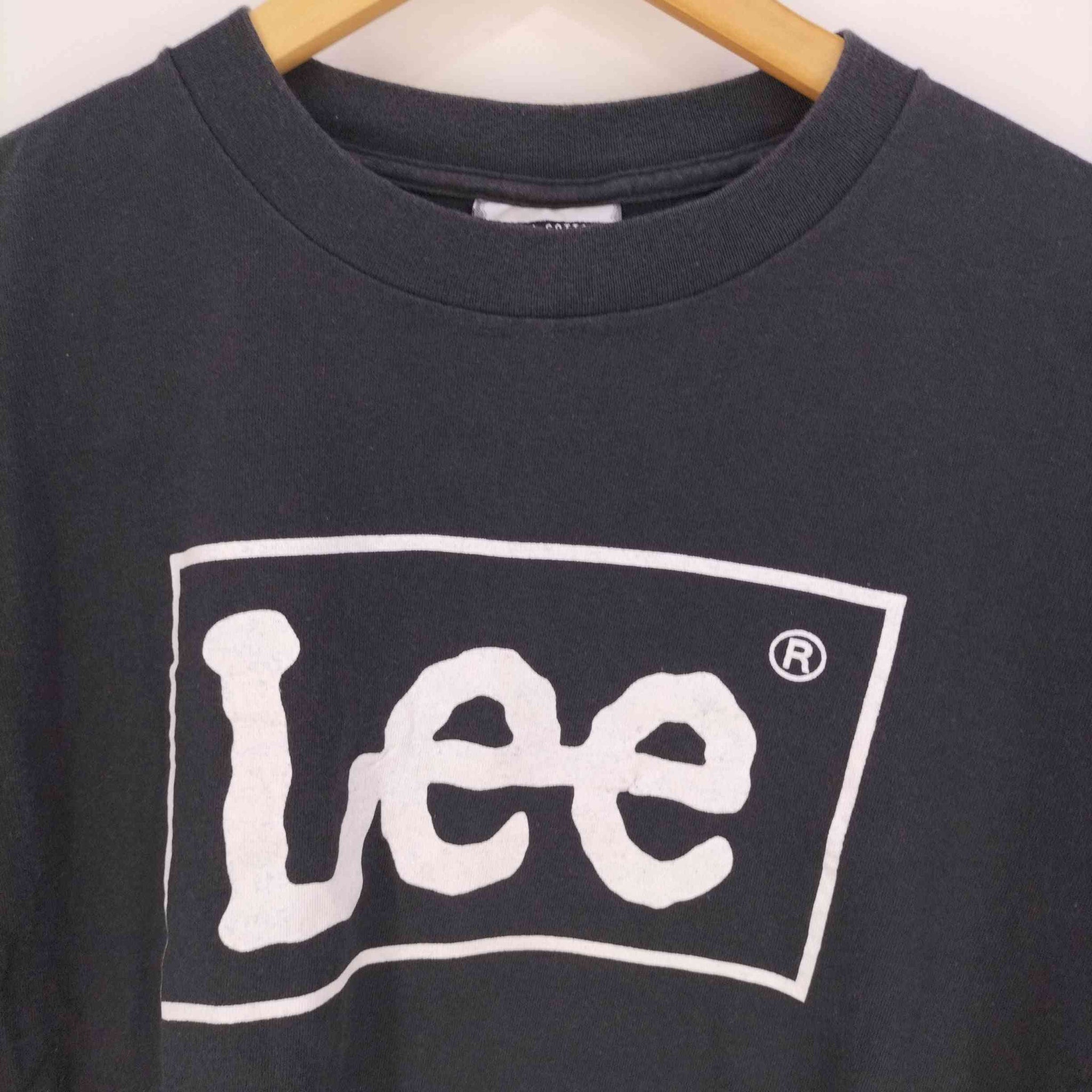 Lee(リー)USA製 TOTAL COTTON フロントロゴプリント クルーネックTシャツ