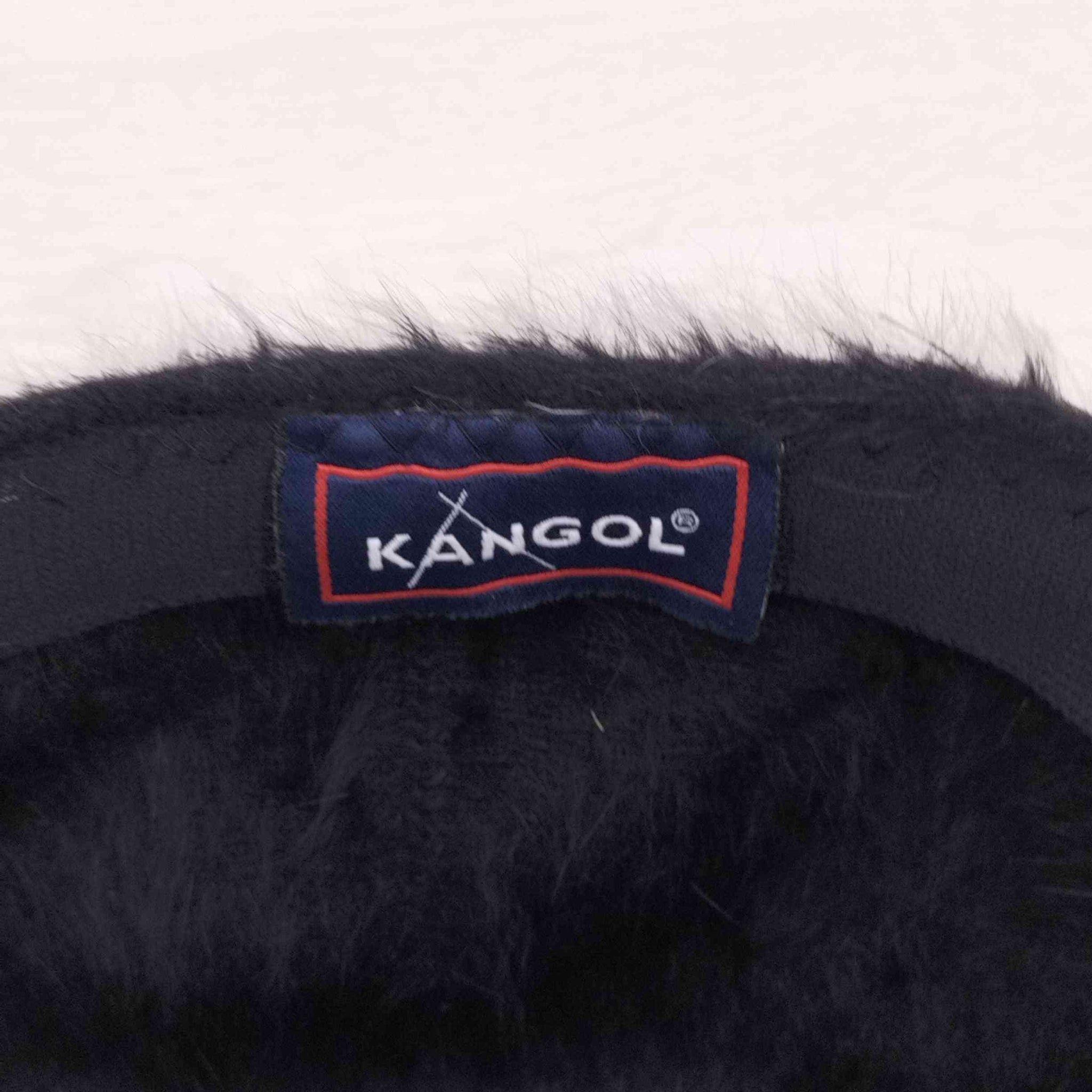 KANGOL(カンゴール)ロゴ刺繍 ファーキャップ