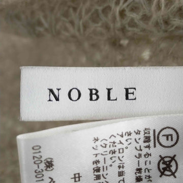 Noble(ノーブル)Vネックモヘヤ編み込みニット