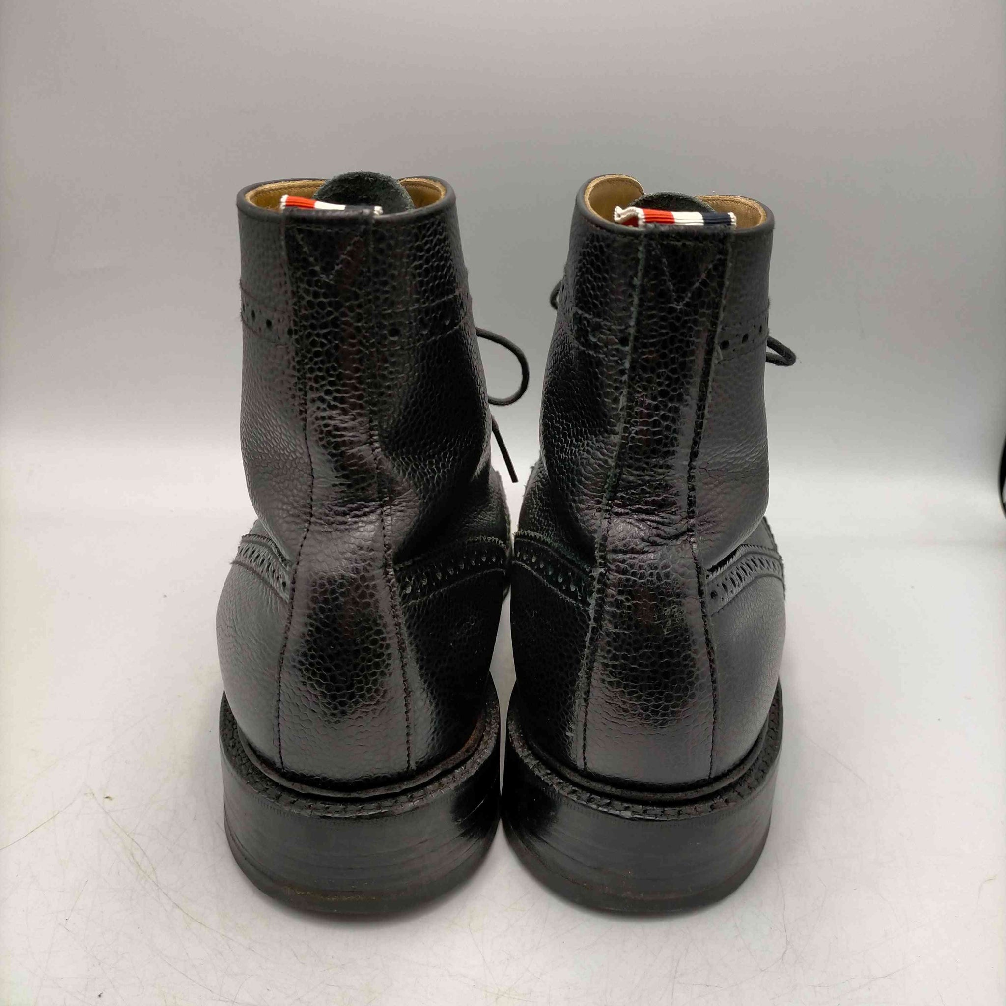 THOM BROWNE(トムブラウン)英国製 シボレザー ウィングチップ ブローグスタイル カントリー ブーツ