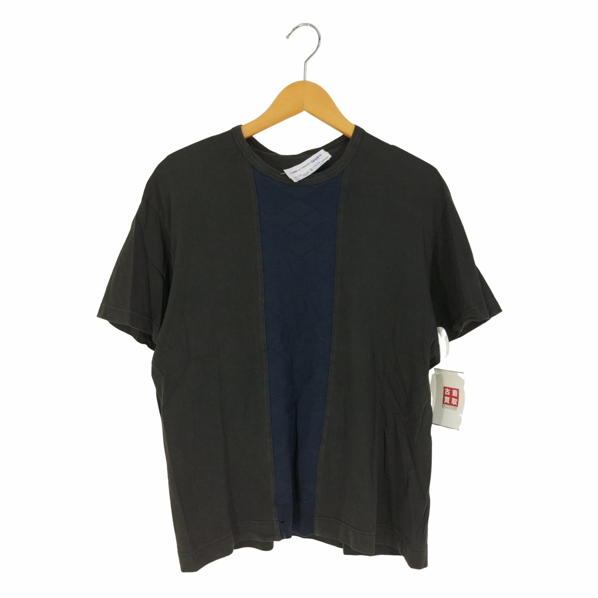 COMME des GARCONS SHIRT(コムデギャルソンシャツ)フランス製 異素材切替 クルーネックTシャツ