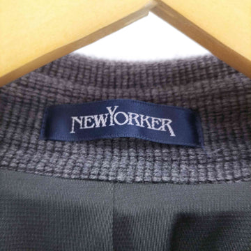 NEWYORKER(ニューヨーカー)金ボタン ウール スタンドカラー ジャケット