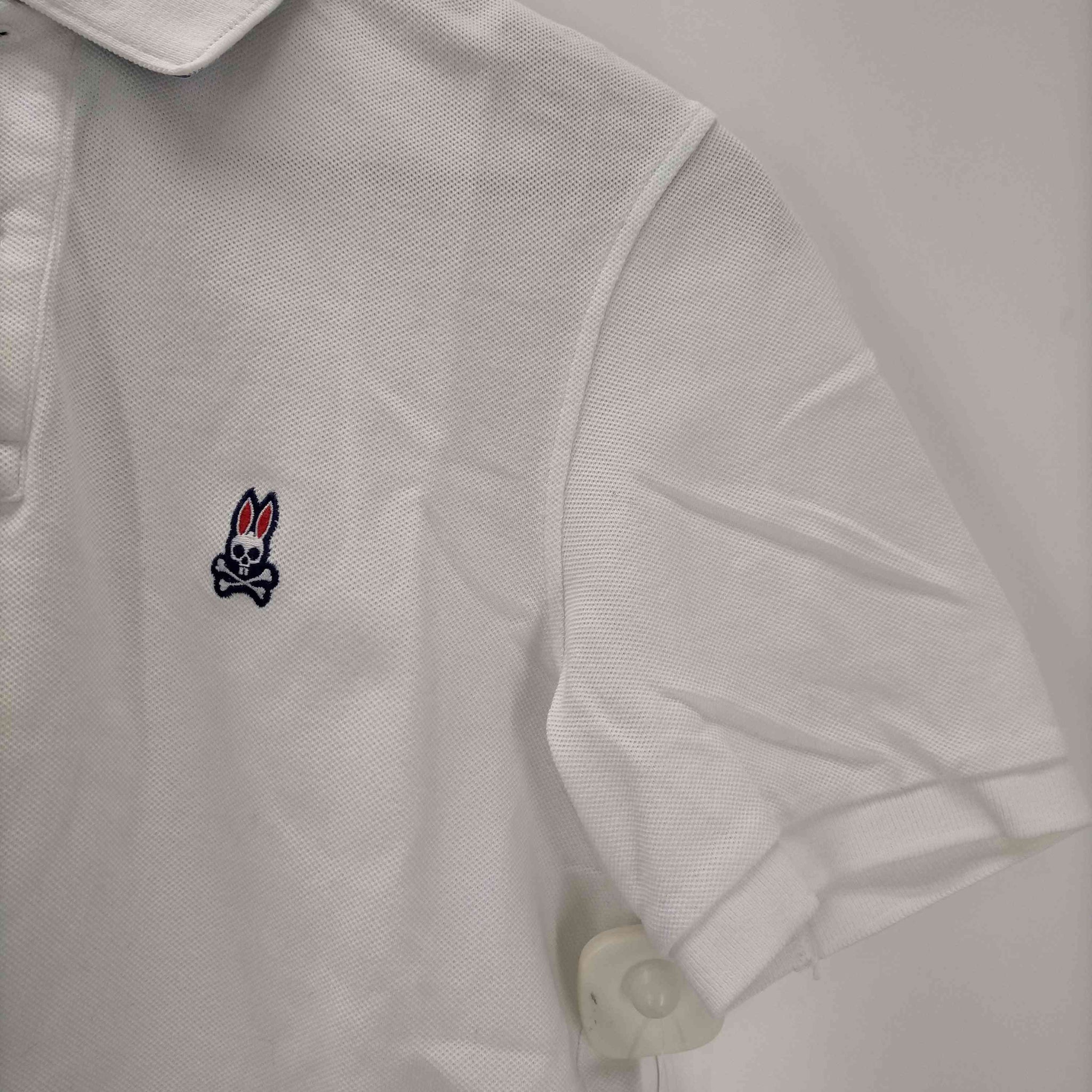 Psycho Bunny(サイコバニー)ロゴ刺繍 襟切替 鹿の子ポロシャツ
