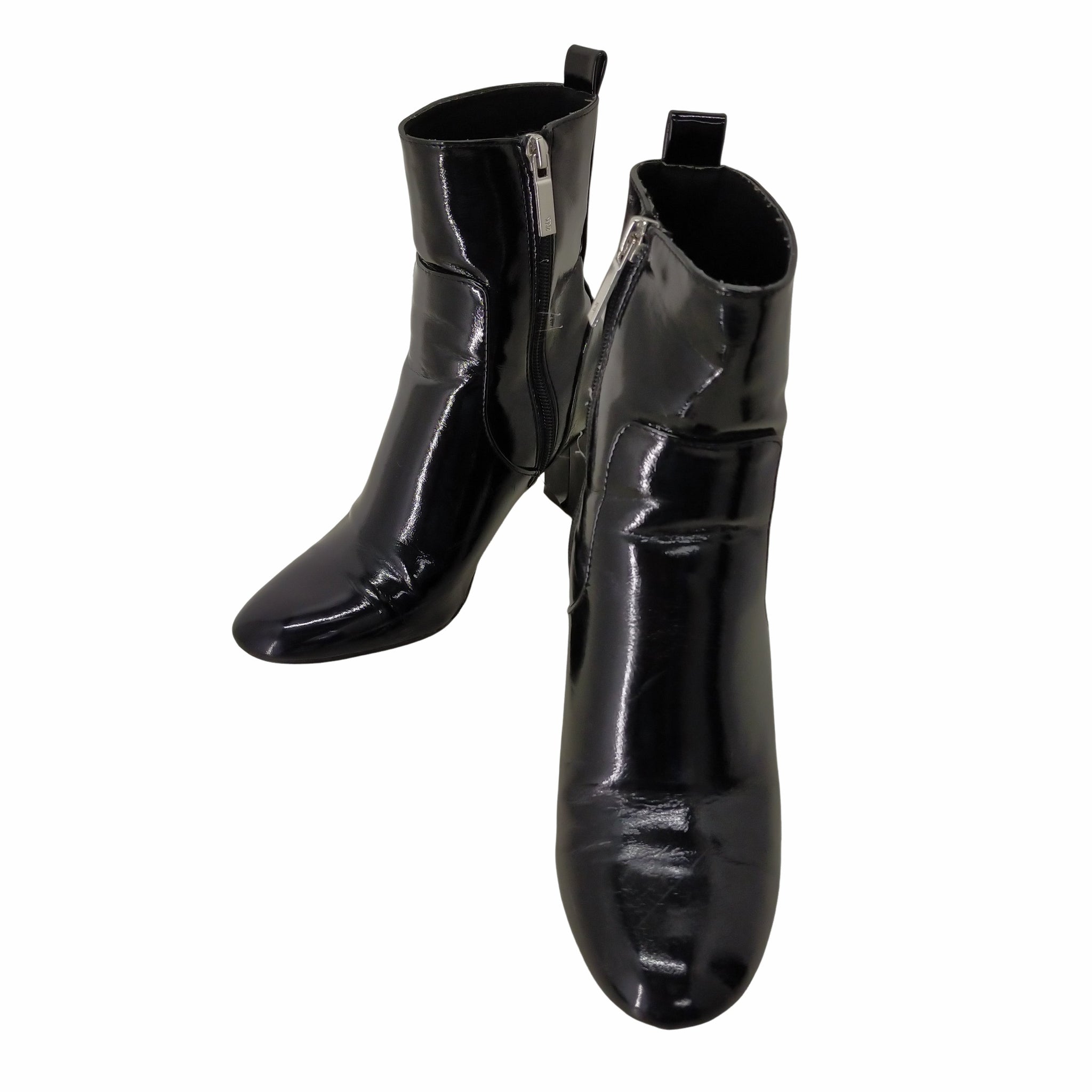 ZARA(ザラ)Metallic Black Boots