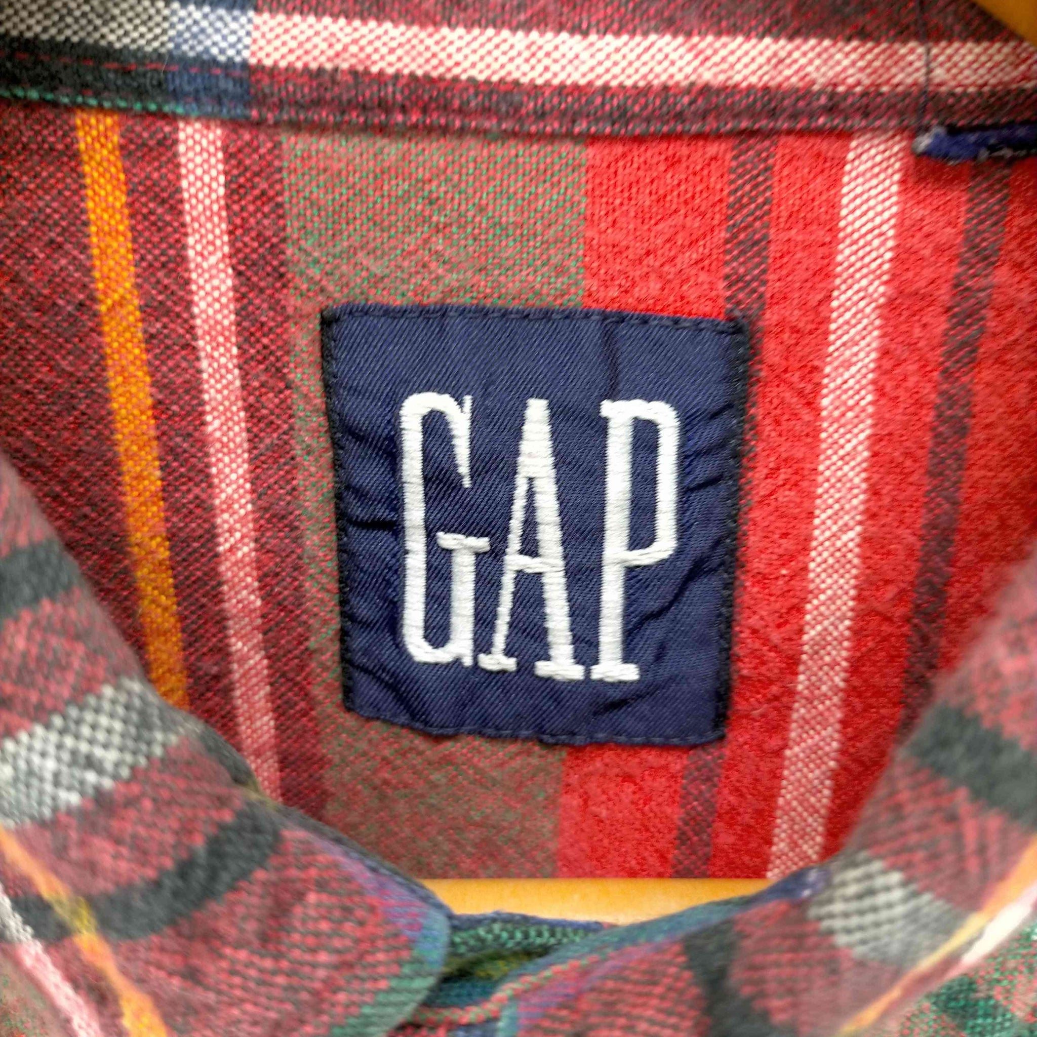 Gap(ギャップ)90S OLD 紺タグ タータンチェック フランネルシャツ