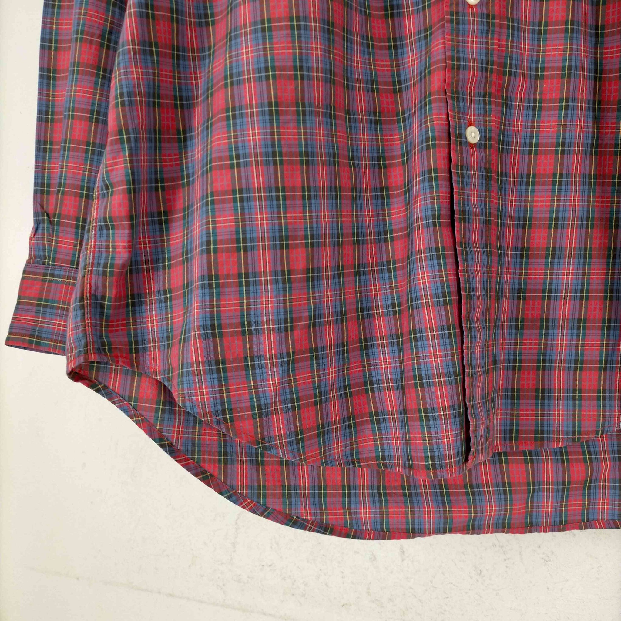RALPH LAUREN(ラルフローレン)90-00S BLAIRE ポニー刺繍 タータンチェックBDシャツ
