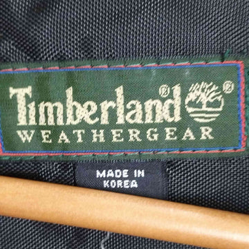 Timberland(ティンバーランド)WEATHERGEAR 裏地メッシュ アームロゴ刺繍 ジップアップナイロンジャケット