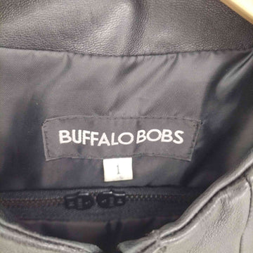BUFFALO BOBS(バッファローボブズ)ノーカラージップアップラムレザージャケット