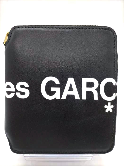 COMME des GARCONS(コムデギャルソン)Wallet HUGE LOGO MADE IN SPAIN 二つ折りZIP財布