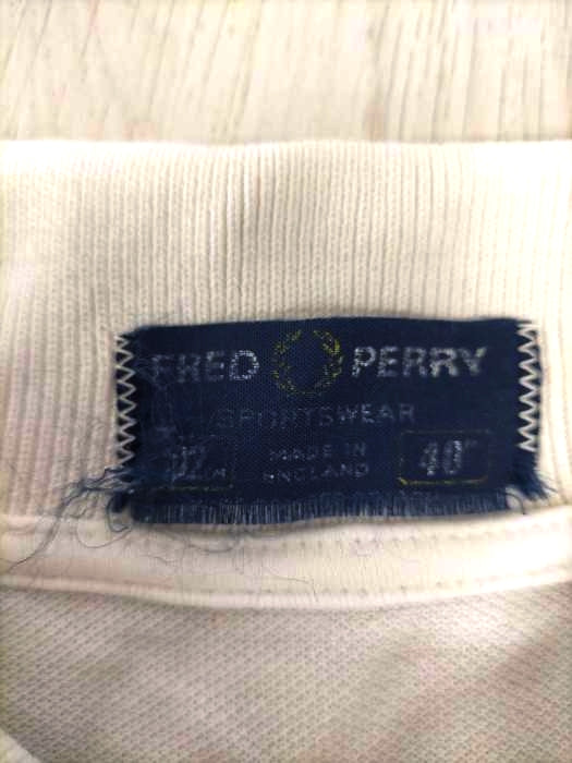 FRED PERRY(フレッドペリー)英国製 ロゴ刺しゅう ポロシャツ 【中古】【ブランド古着バズストア】