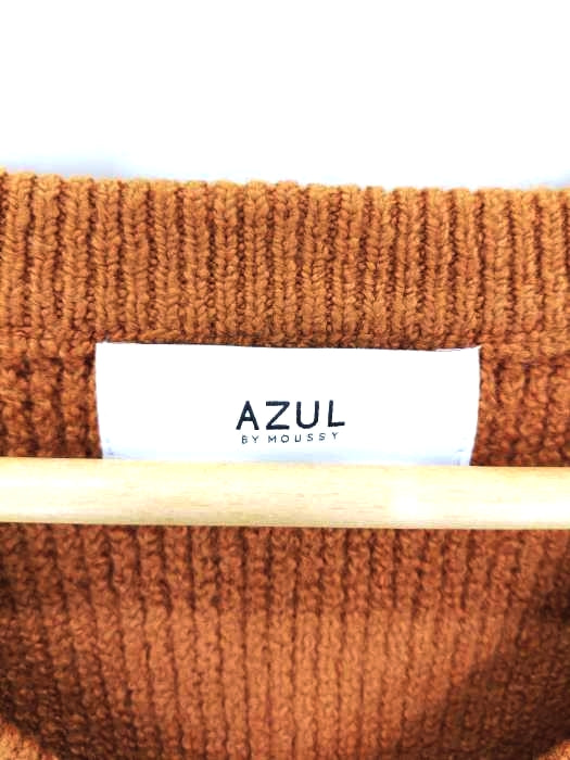 AZUL by moussy(アズールバイマウジー)V NECK LOOSE KNIT TOPS
