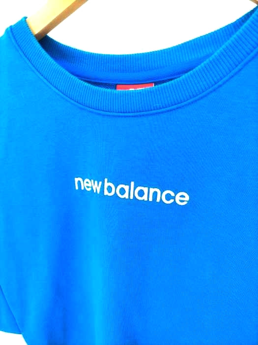 NEW BALANCE(ニューバランス)ロゴ刺繍 パネルスウェット 【中古】【ブランド古着バズストア】
