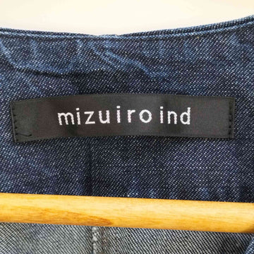 mizuiro ind(ミズイロインド)インディゴ デニムワイドガウンコート