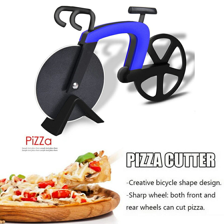 ピザカッター 自転車 ピザ 小 ピザ調理器具 ピザナイフピザ作り道具 お好み焼き 好み焼きカット