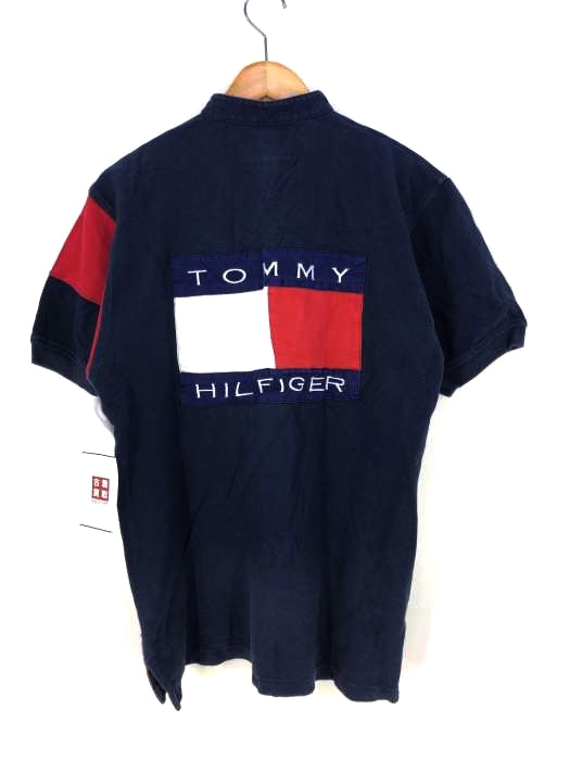 TOMMY HILFIGER(トミーヒルフィガー)バンドカラー ラガーシャツ