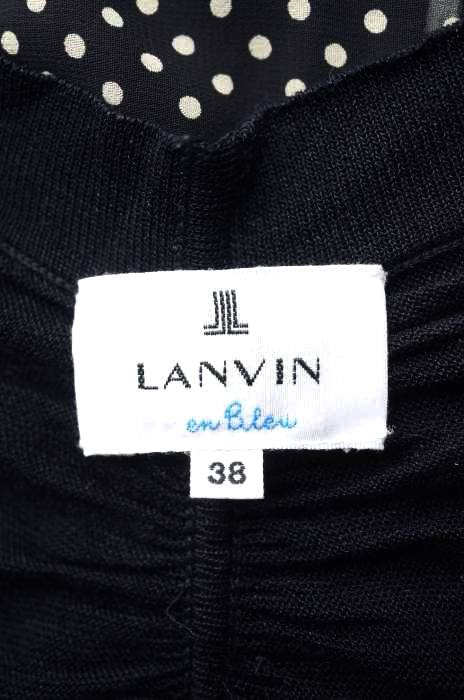 LANVIN en Bleu(ランバンオンブルー)異素材ドッキング カーディガン